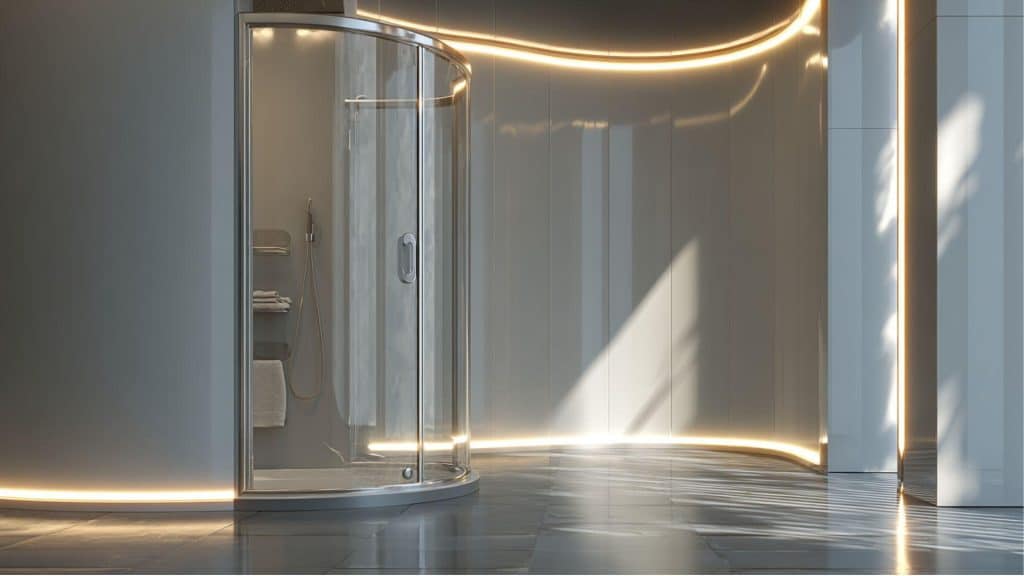  Curved Glass Door