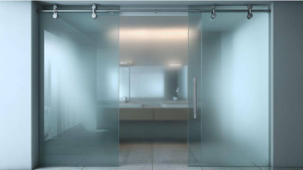 Frosted Glass Sliding Door