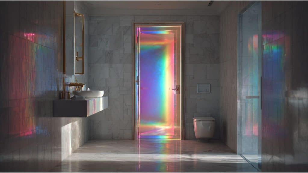 Holographic Film Door