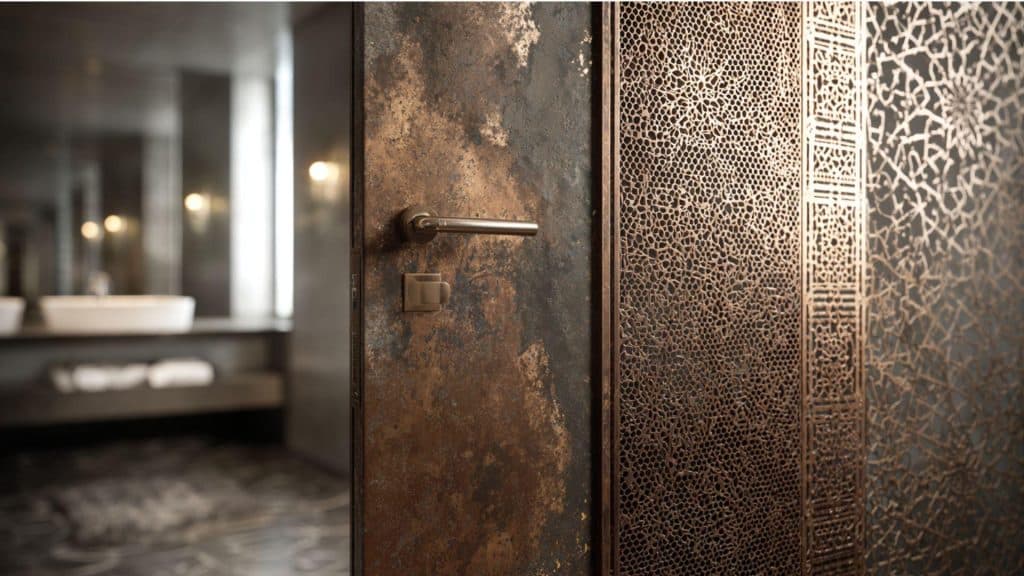 Laser-Cut Steel Door