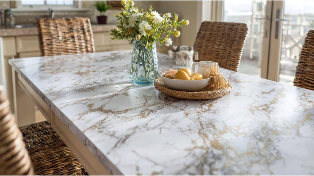 Marble Effect Using Contact Paper