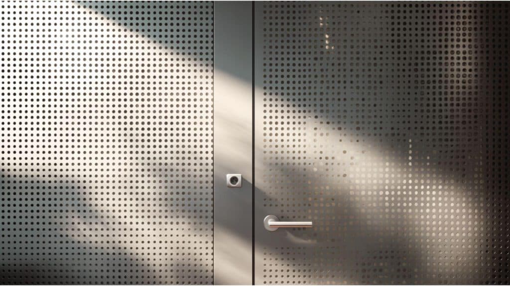 Perforated Aluminum Door