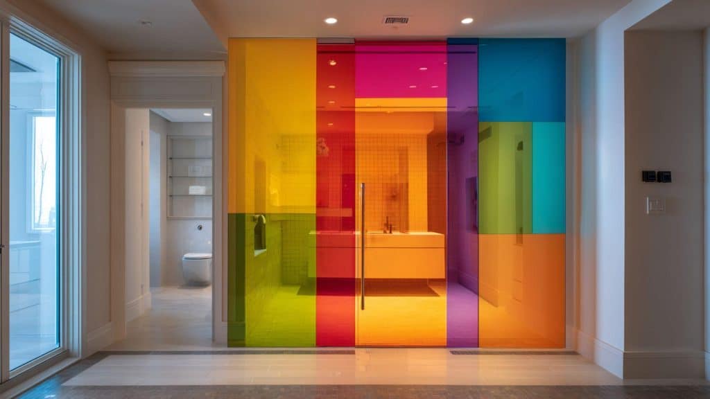 Plexiglass Color-Block Door