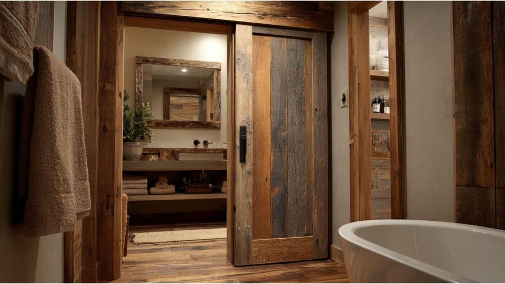 Reclaimed Wood Pocket Door