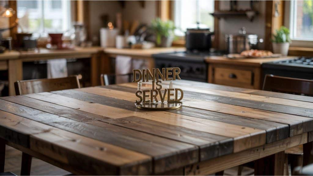 Reclaimed Wood Tabletop for a Vintage Feel