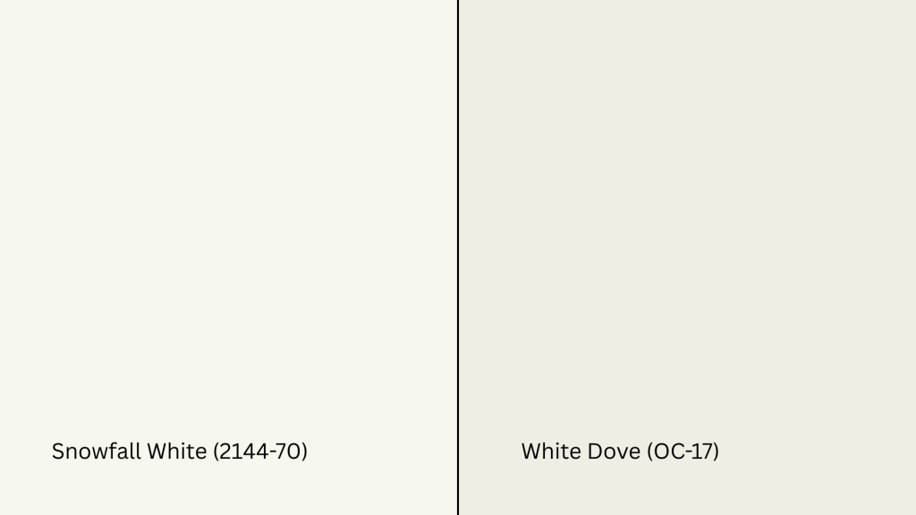 Snowfall White vs. White Dove
