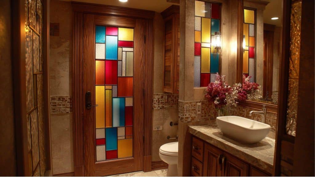 Stained Glass Panel Door