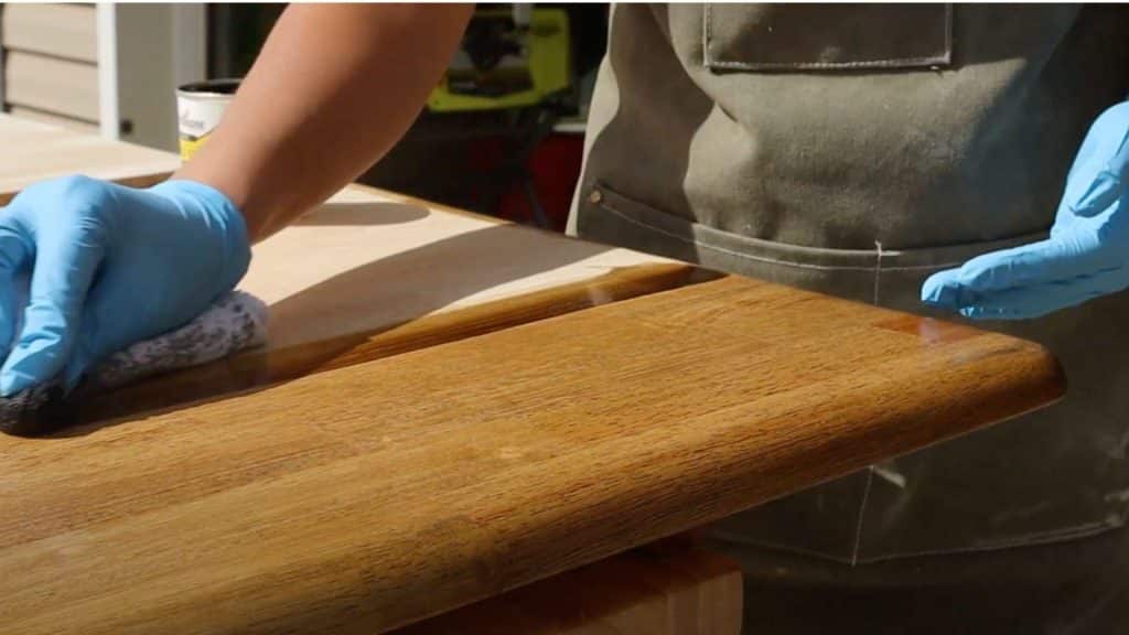 Step 5: Stain the Tabletop