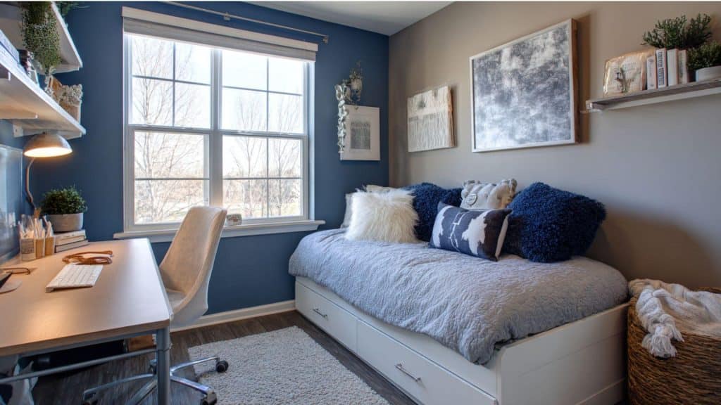Under-Bed Trundle with Desk Combo