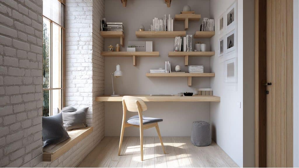 Wall-Mounted Floating Desk