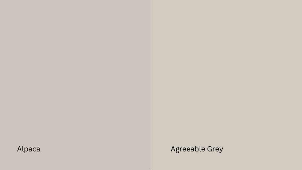 Alpaca vs. Agreeable Gray