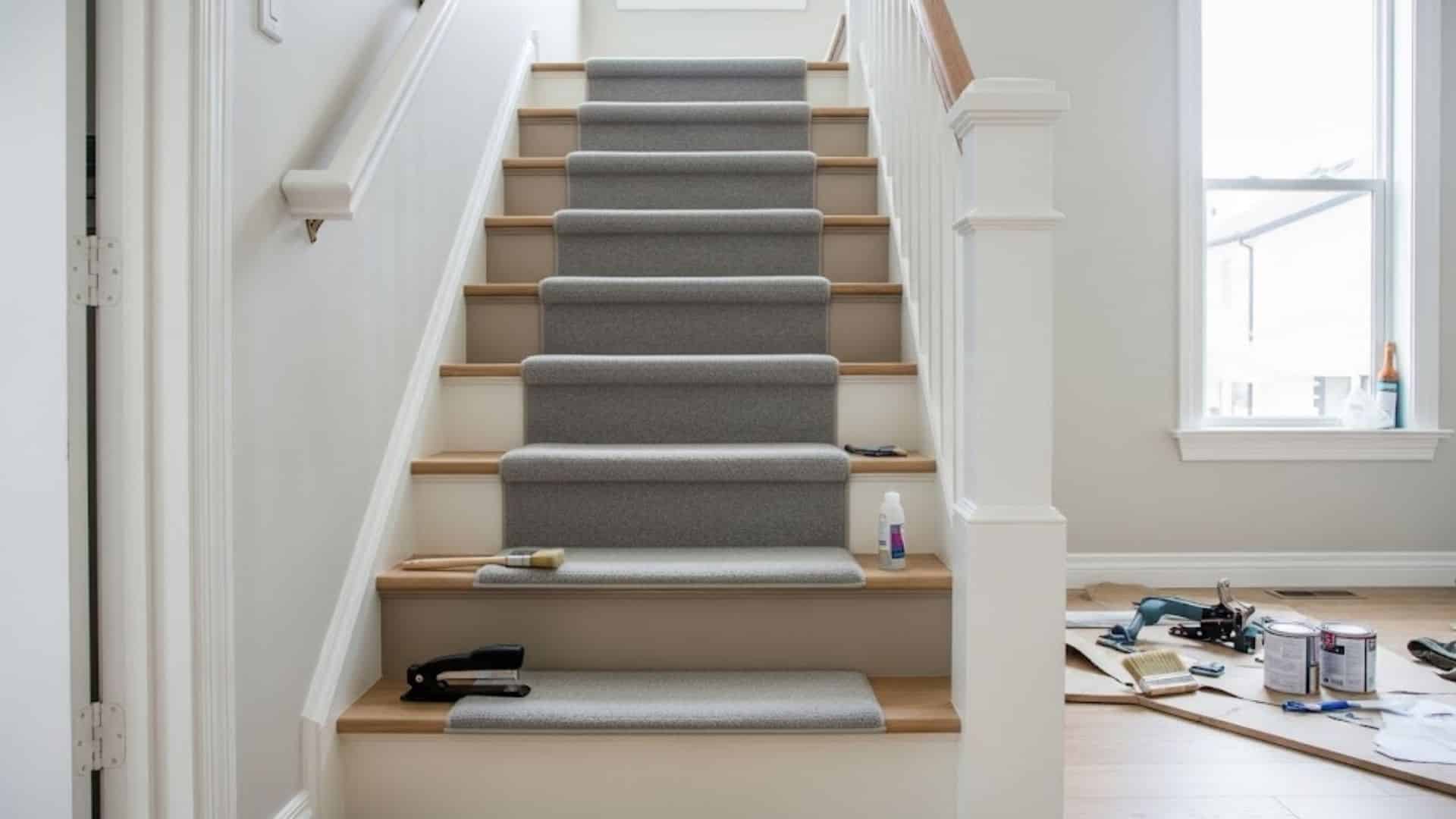 diy cheap stair makeover