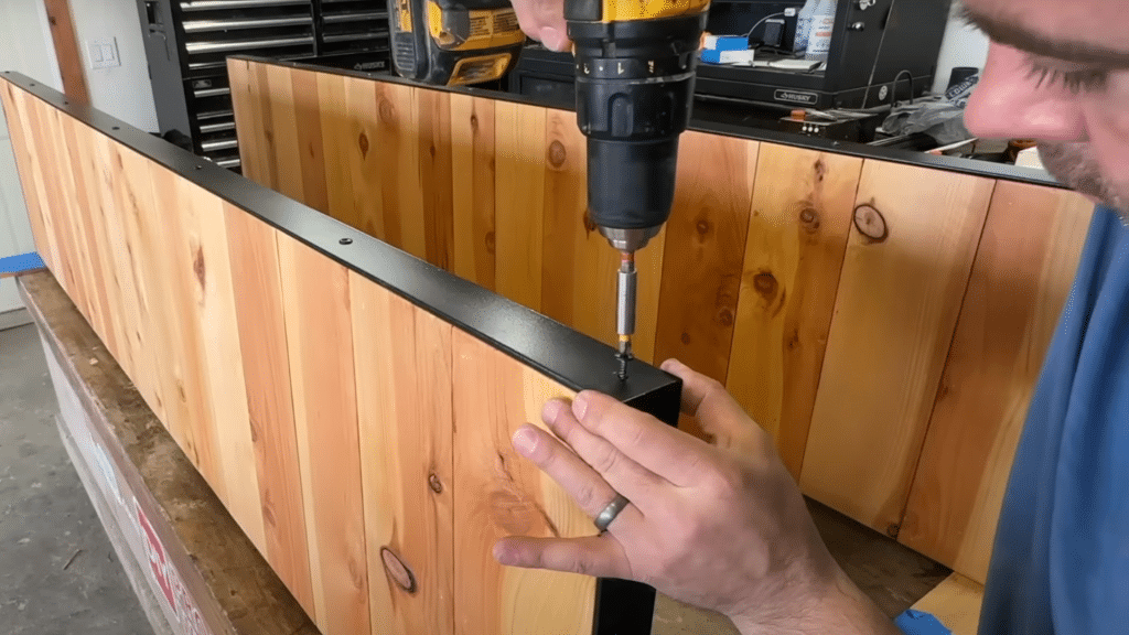 Drill and Paint Metal Trim and Screws