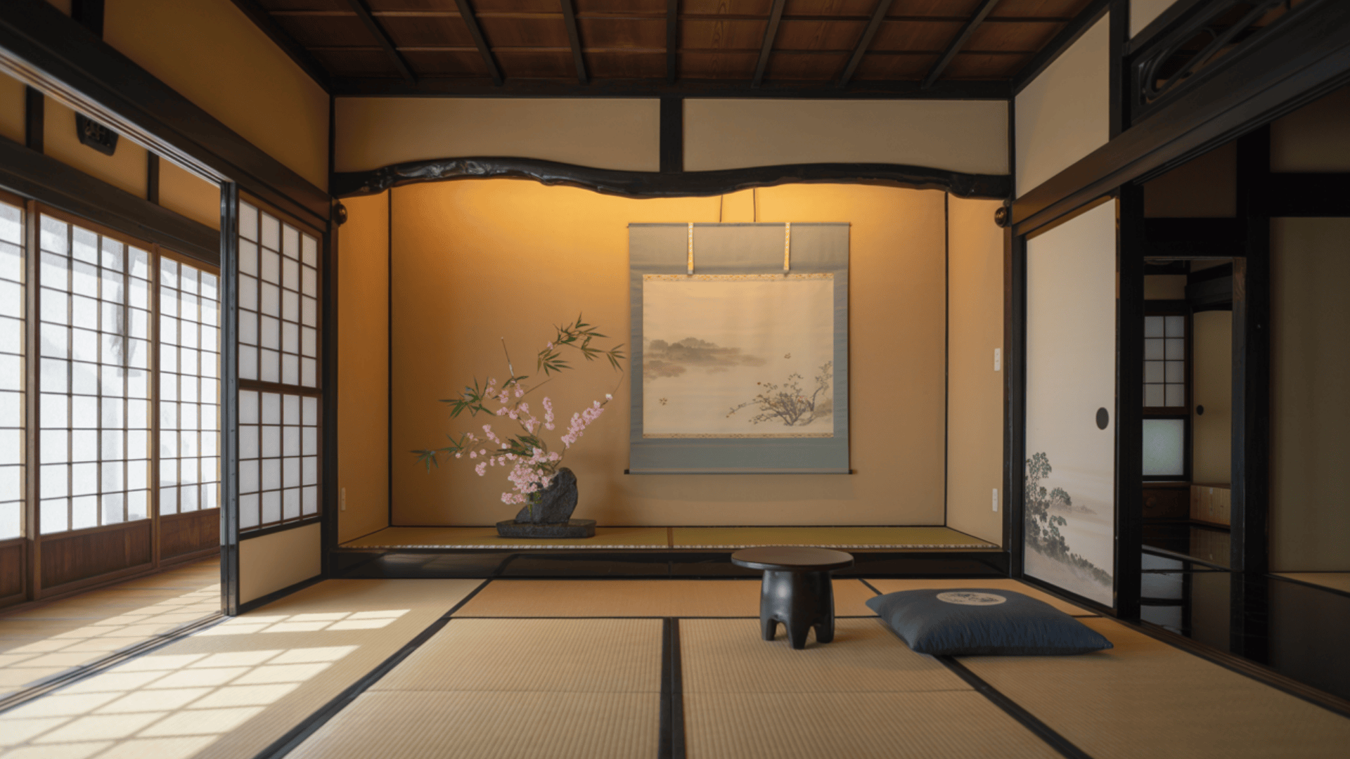 A Tokonoma Alcove to Showcase Art or Flowers