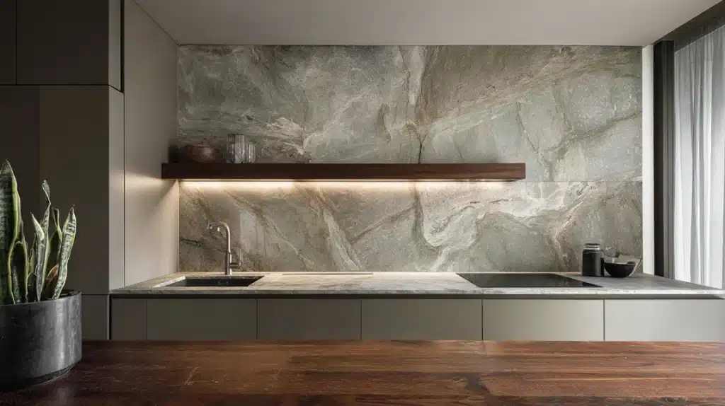 Accent Wall in Natural Stone
