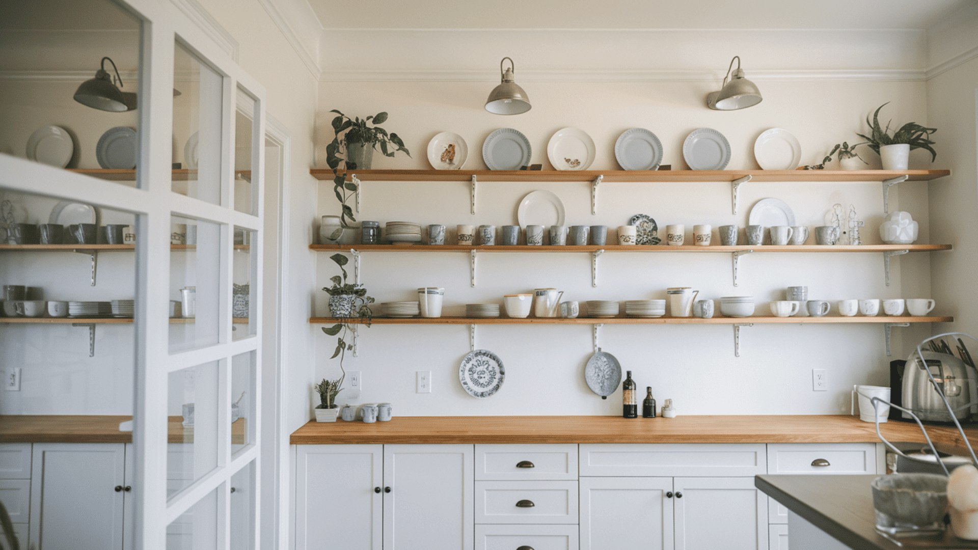 Add Open Shelving for Style and Storage