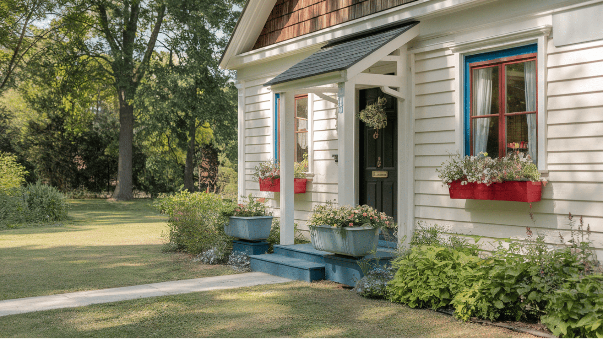 Add Planters or DIY Window Boxes