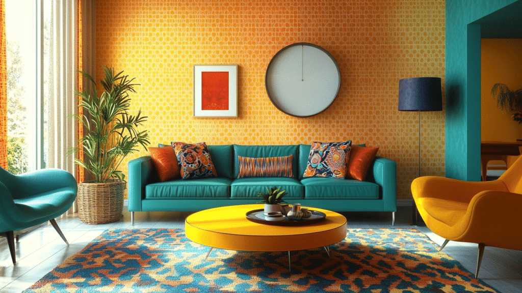 Bold & Retro-Inspired Rooms