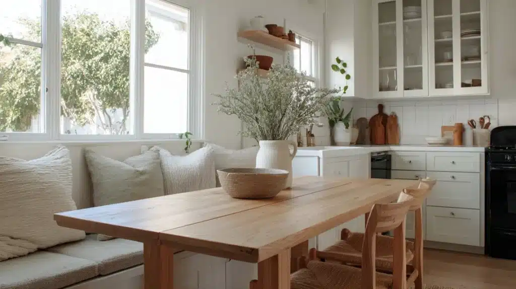 Built-In Bench Dining Area
