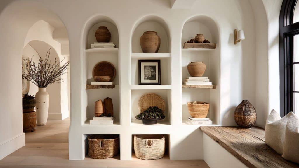 Built-In Niche Shelving