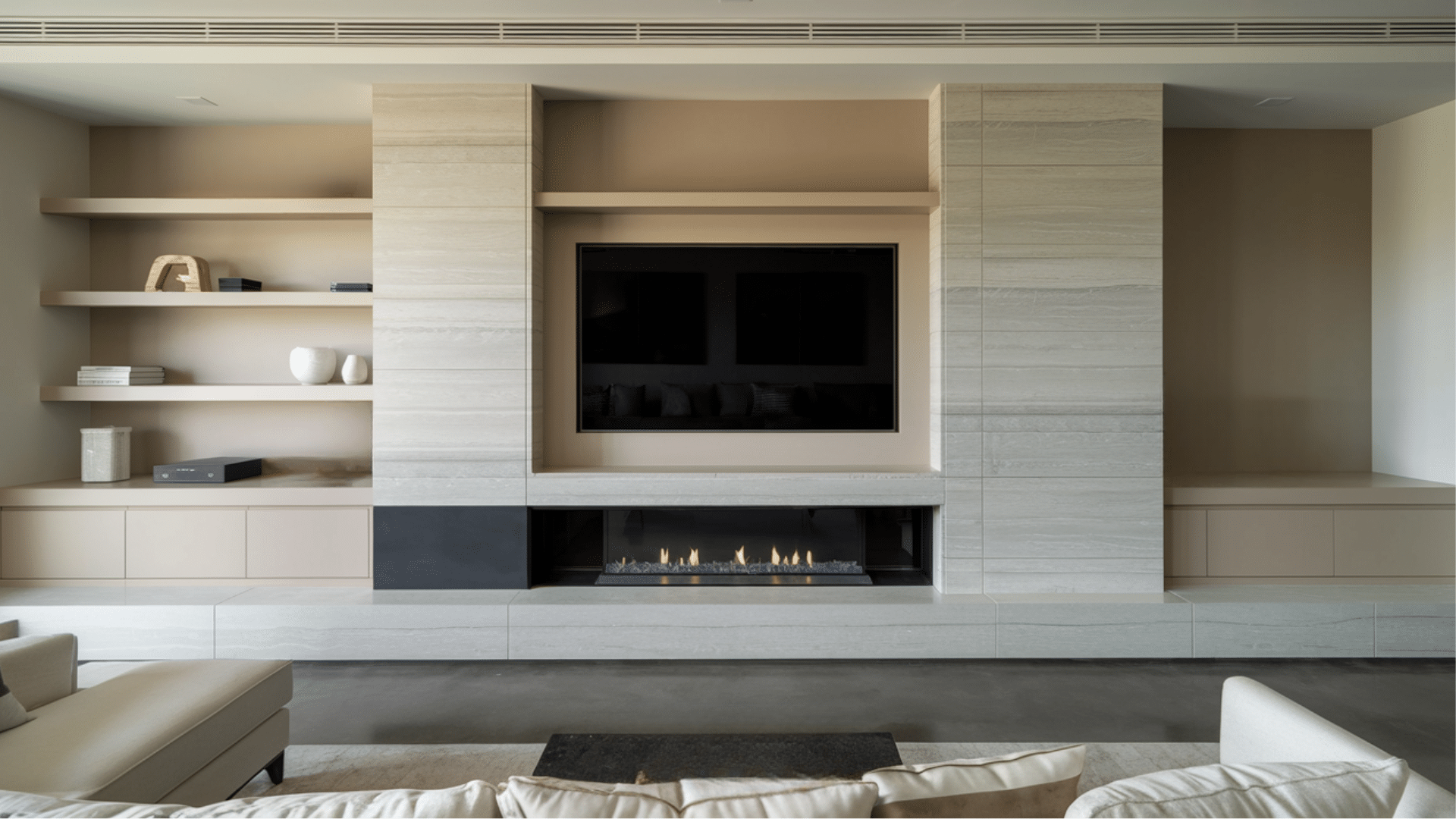 Built-Ins with Integrated TV Mount
