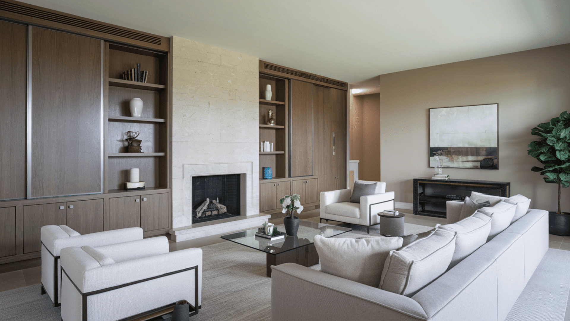 Built-Ins with Sliding Doors