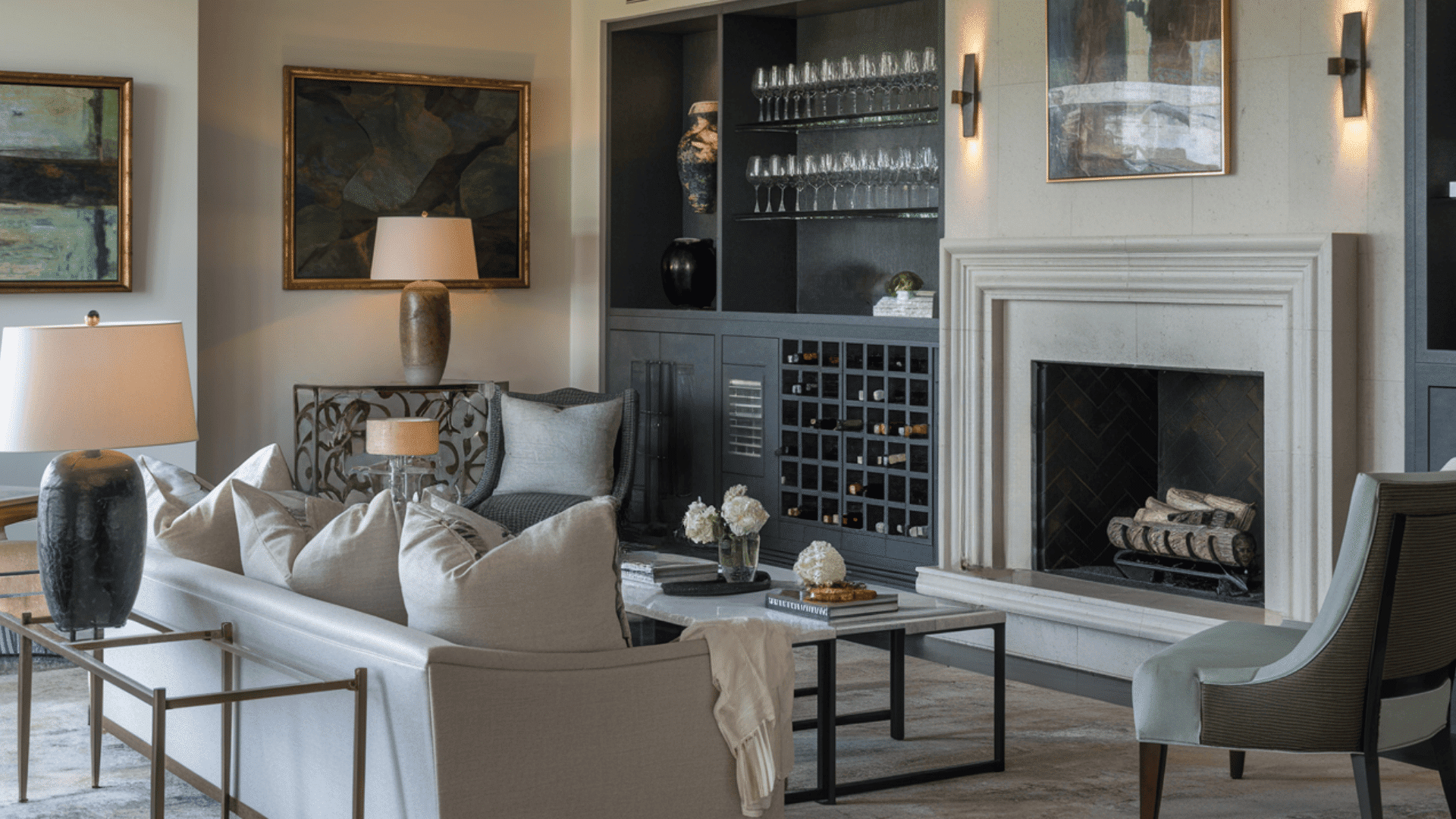 Built-Ins with Wine Storage