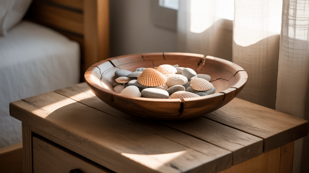 Decor Bowls with Collected Shells or Stones