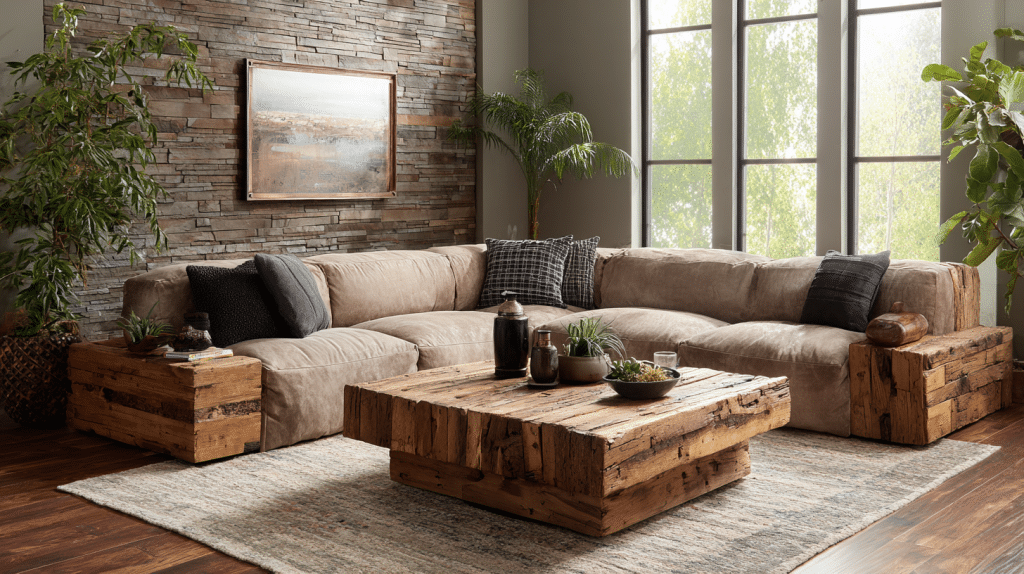 Earthy Wooden Accents