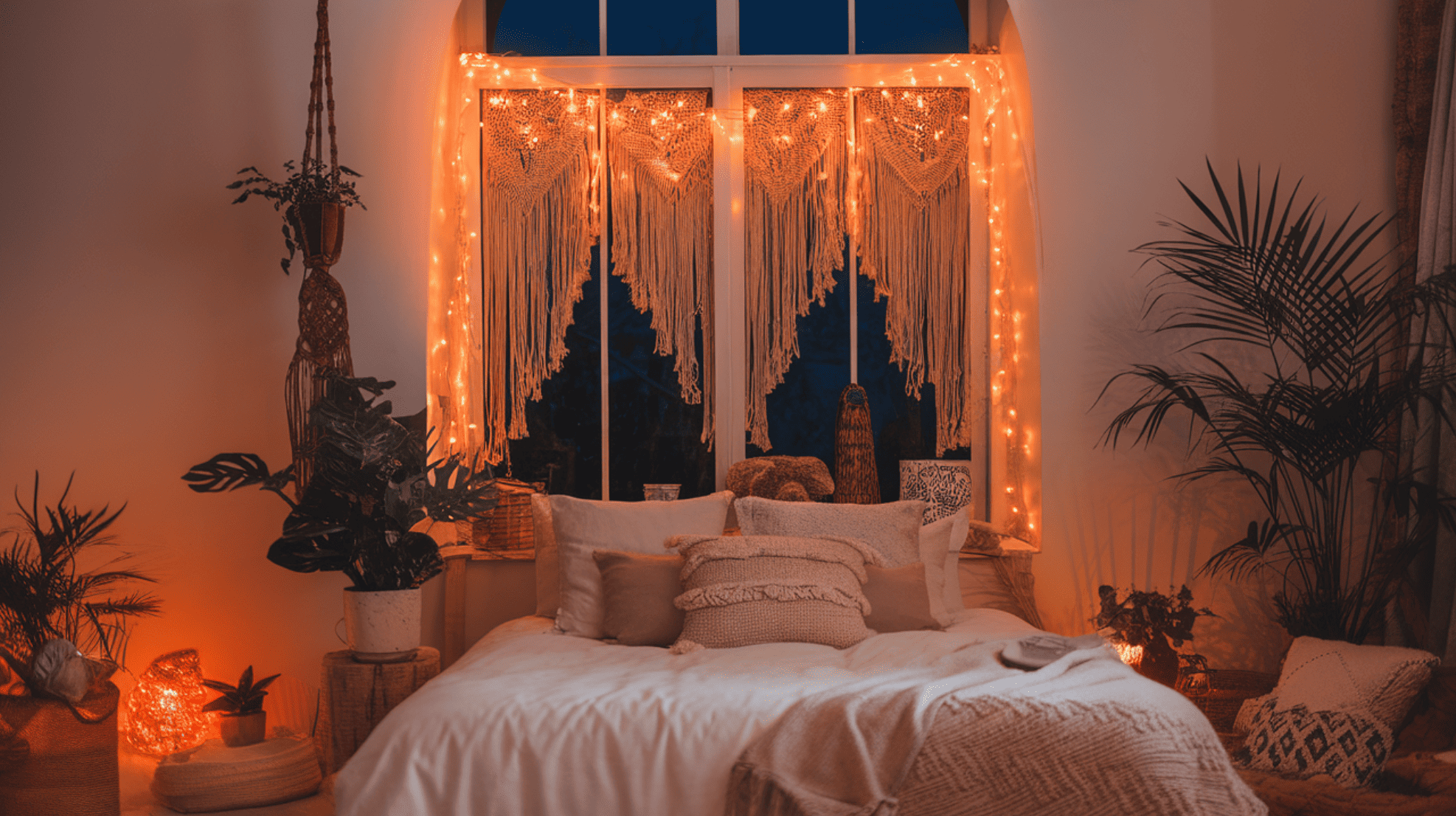 Fairy Lights Around the Window