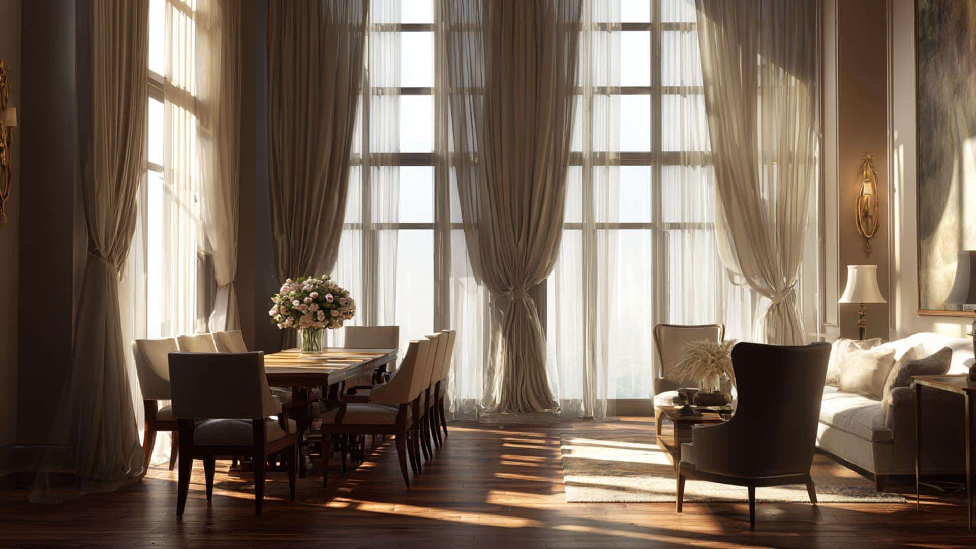Floor-to-Ceiling Drapes