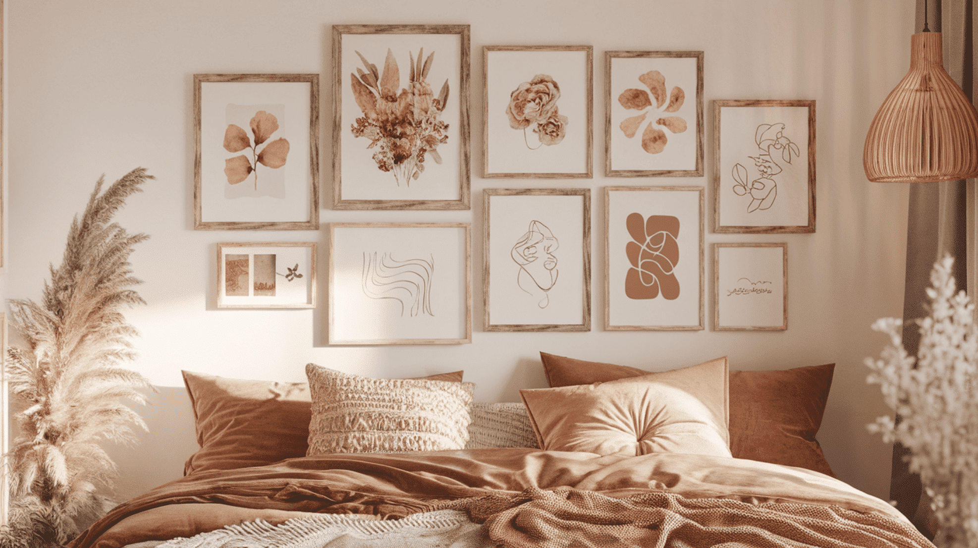 Gallery Wall With Mixed Frames