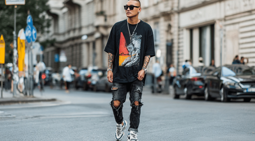 Graphic Tees and Sneakers