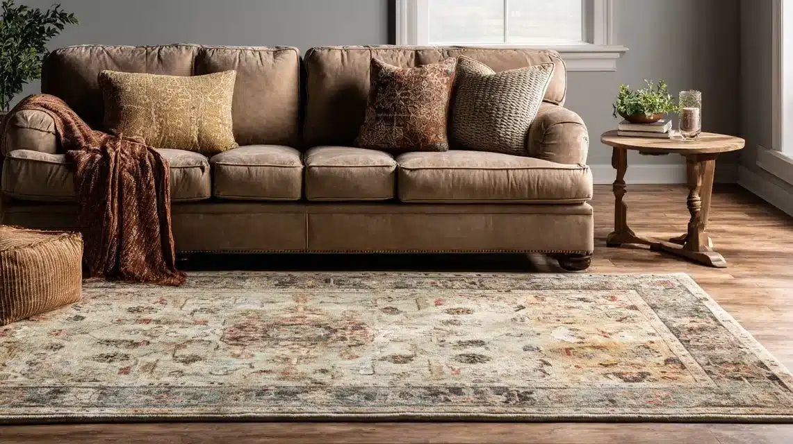 Hand-Knotted Wool Area Rug