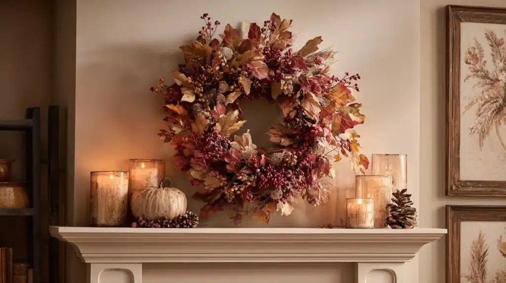 Hang a Fall Wreath Indoors