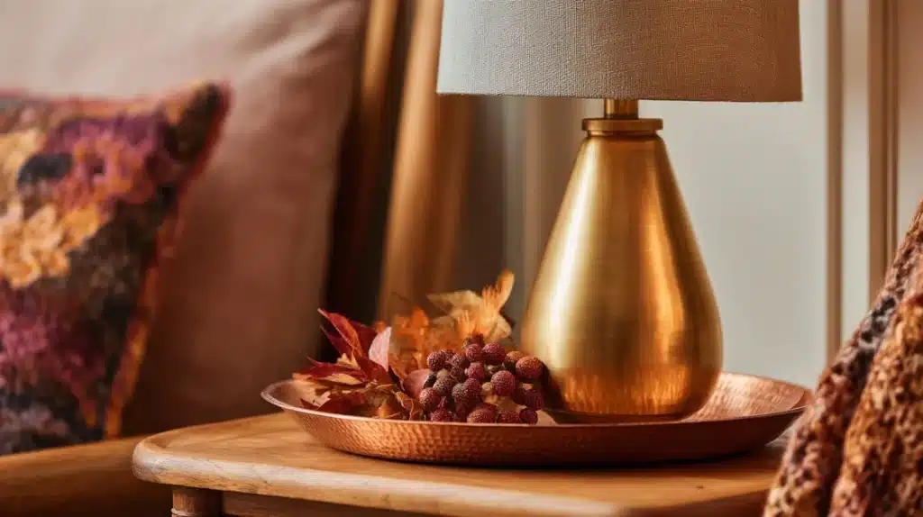 Incorporate Brass or Copper Accents