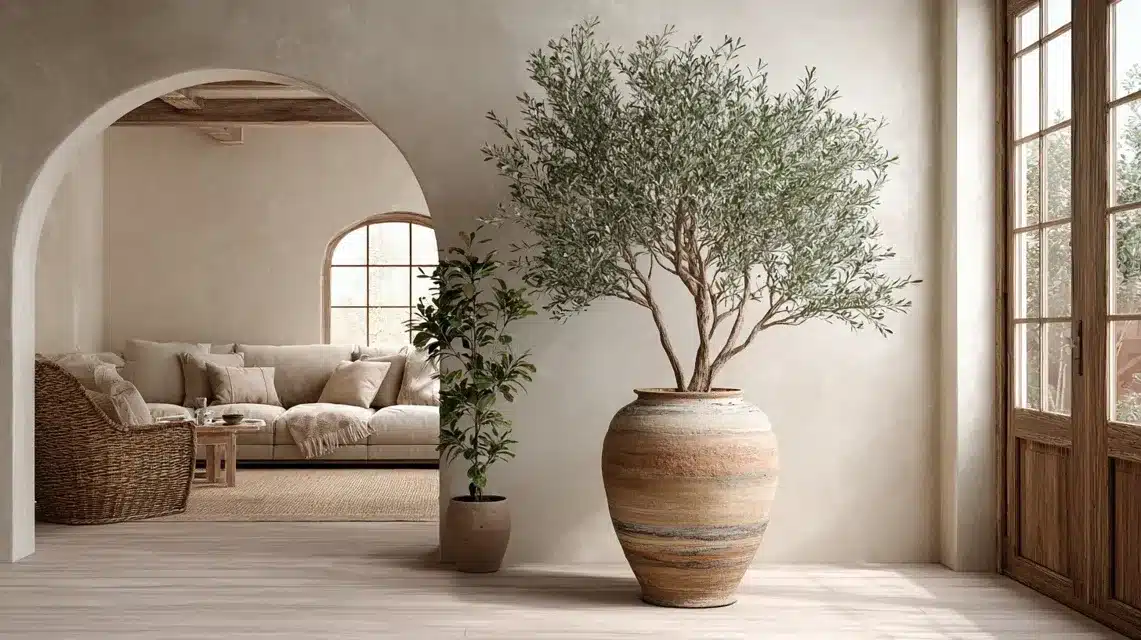Indoor Olive Tree In A Terracotta Planter