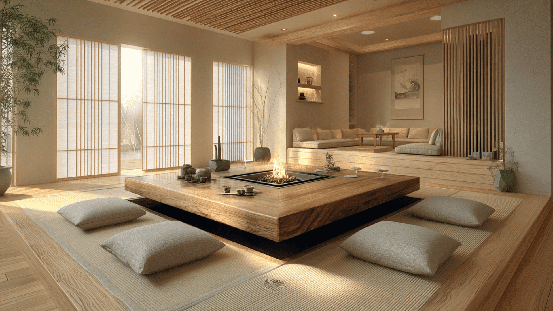 Irori-Inspired Hearth for Warmth and Gathering