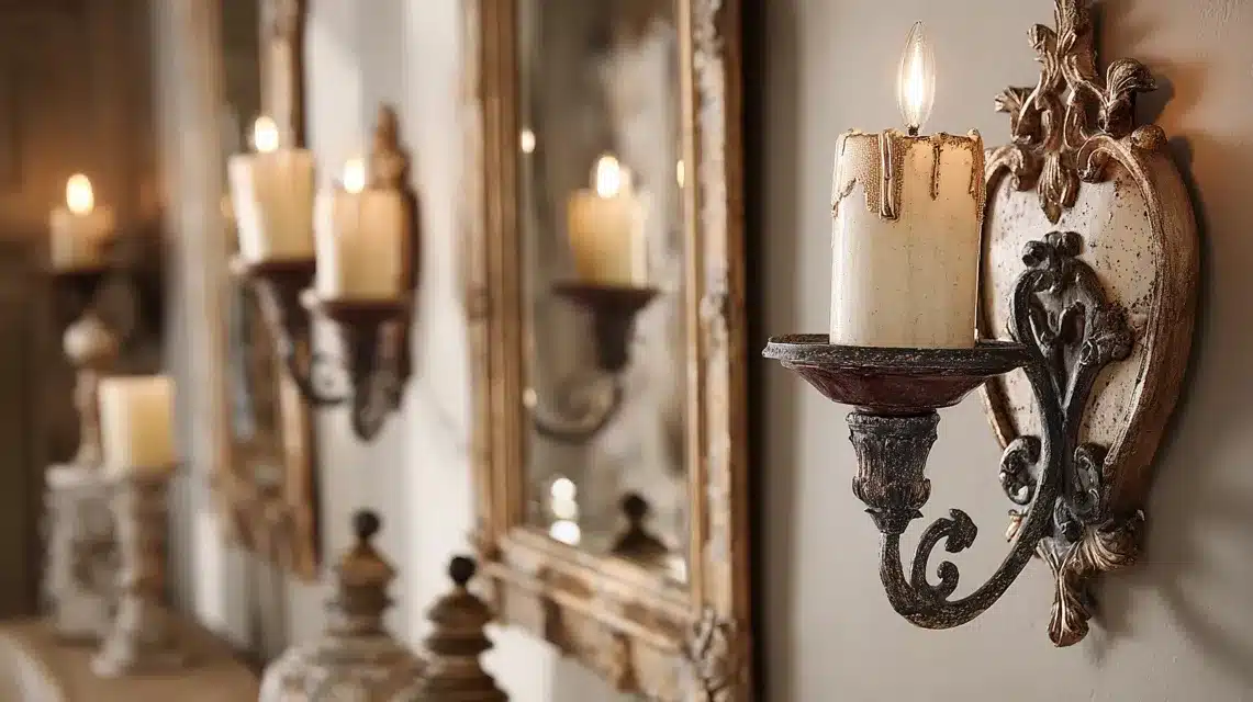 Ornate Candle Wall Sconces