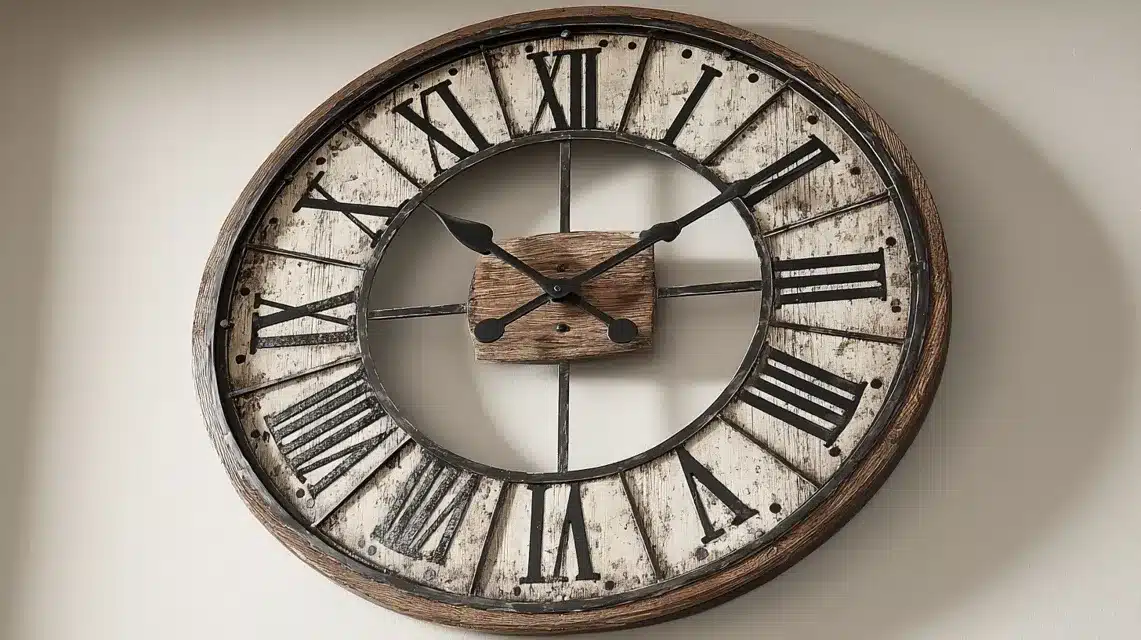 Oversized Farmhouse Wall Clock