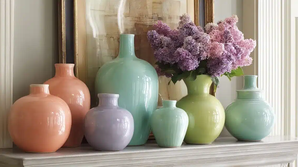 Pastel Ceramic Vases