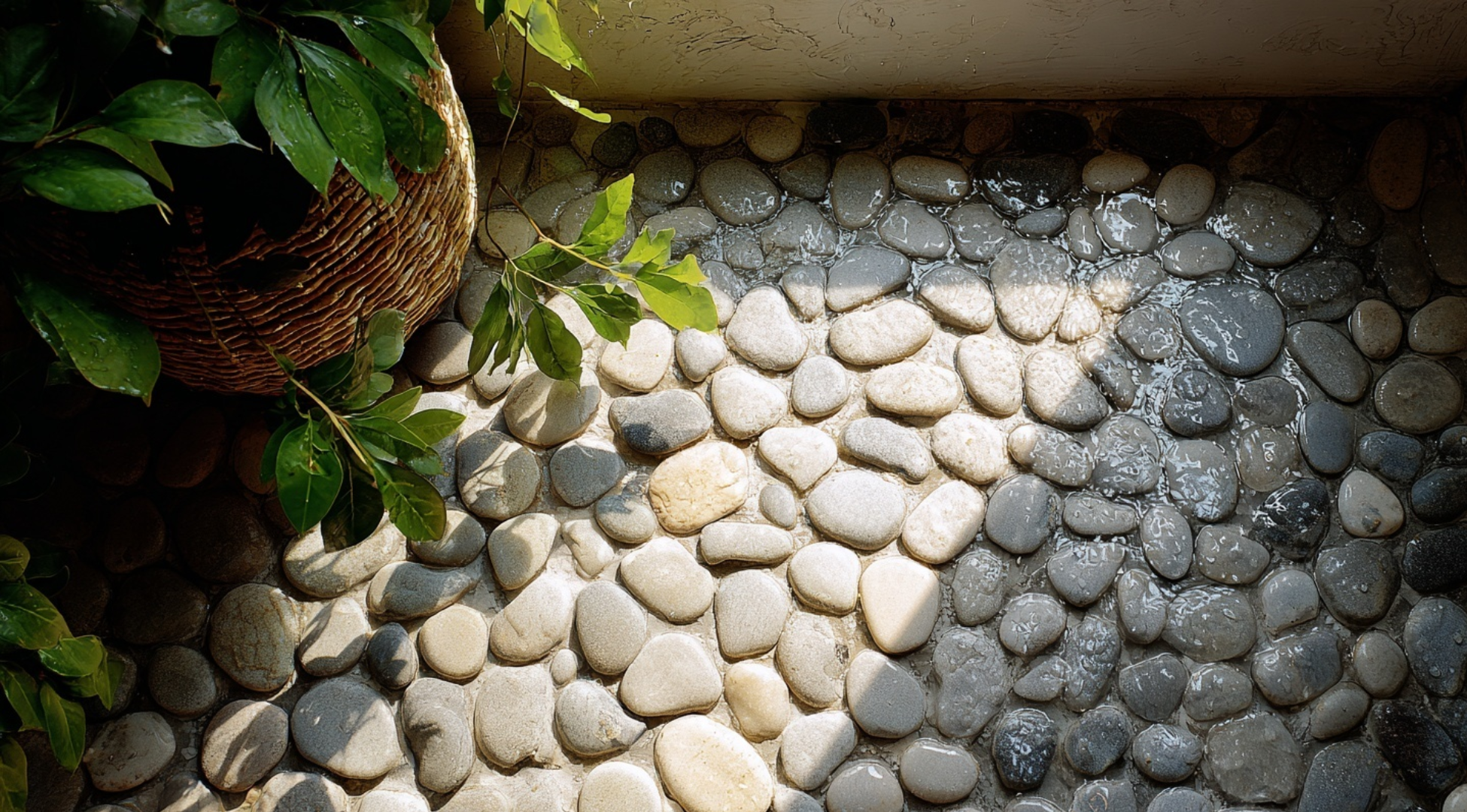 Pebble Shower Floor