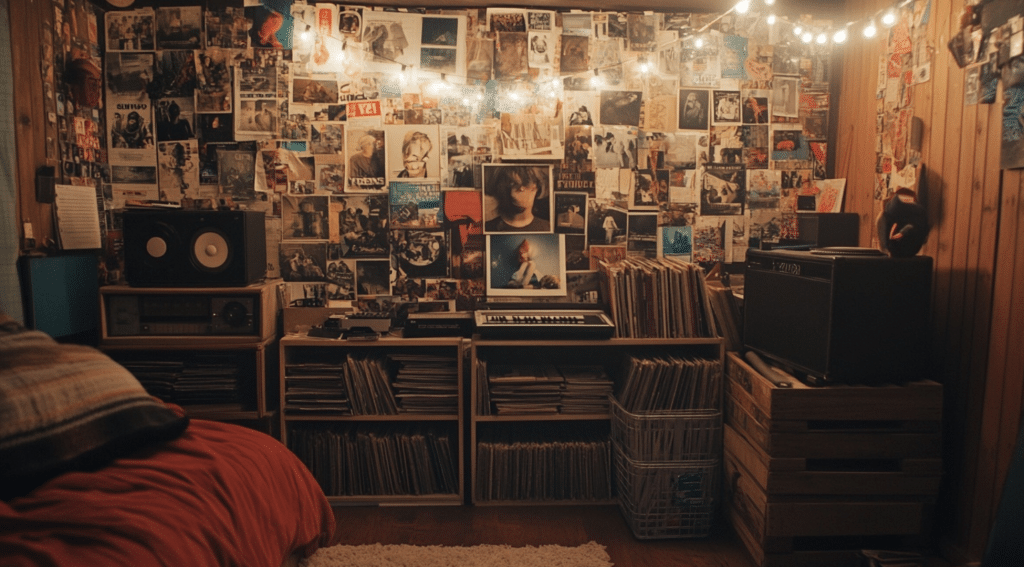Poster-Covered Wall Corner