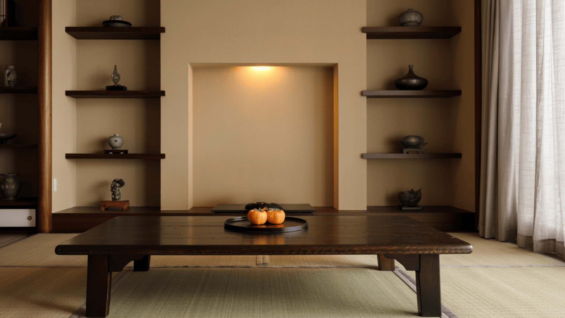Recessed Shelving in Walls