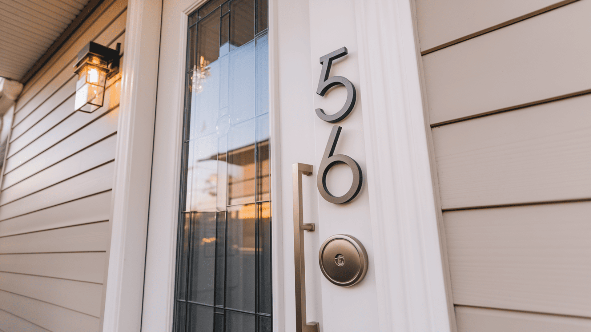 Replace House Numbers and Door Hardware