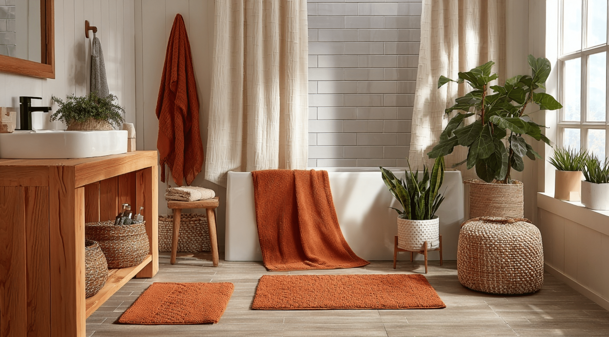 Rust Orange Textiles