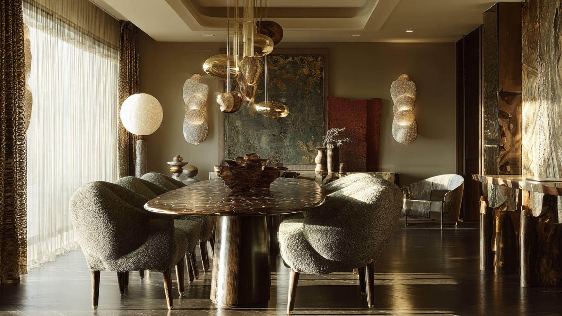 Sculptural Dining Chairs