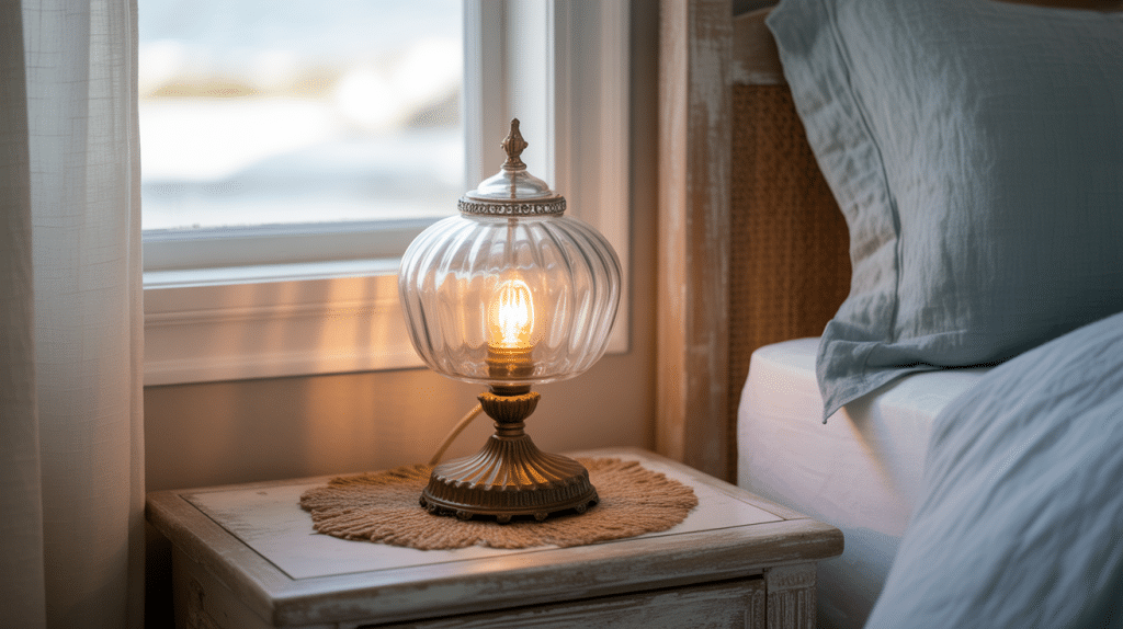 Seashell or Glass Table Lamps