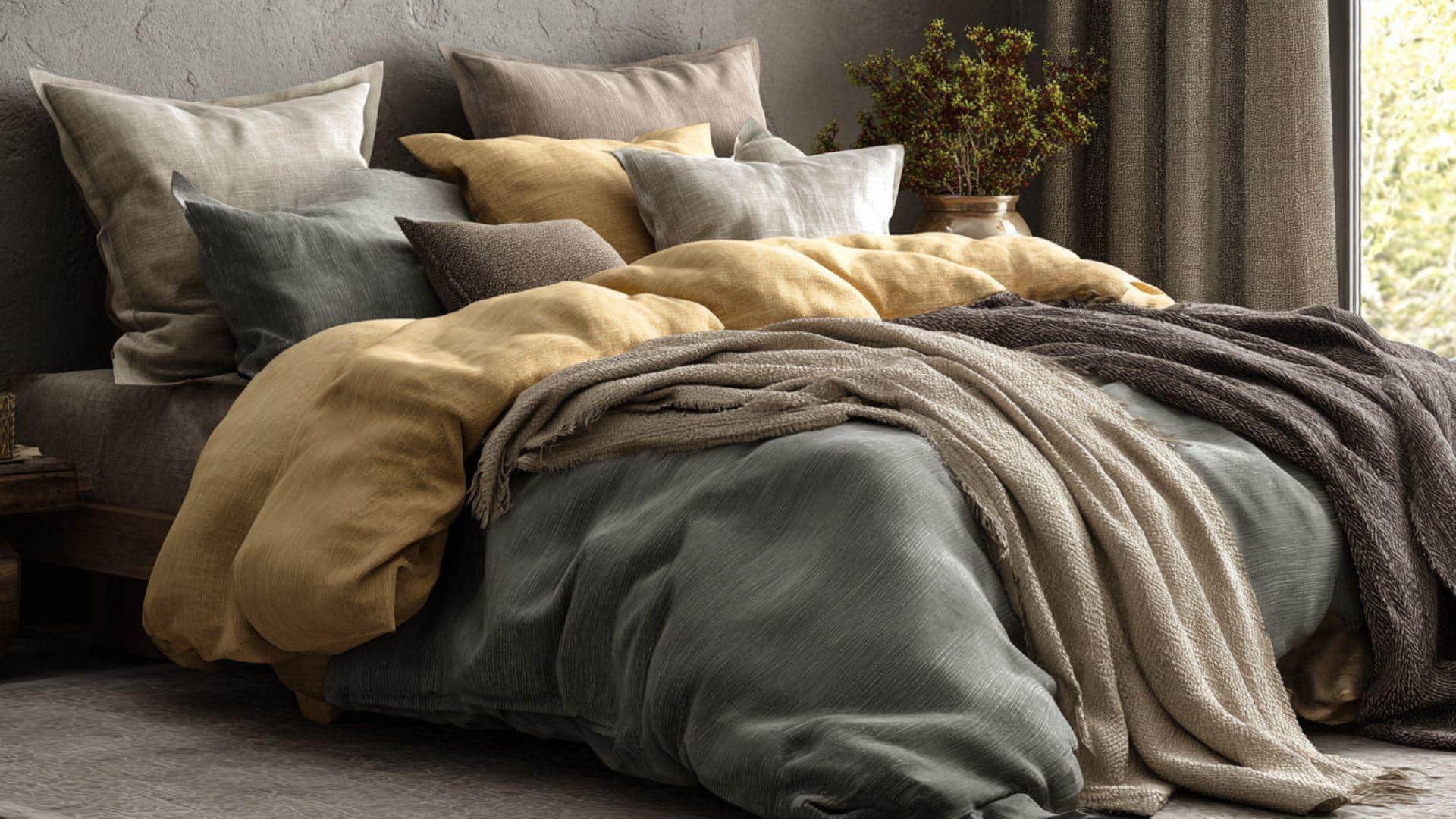 Silk or Linen Duvet Cover