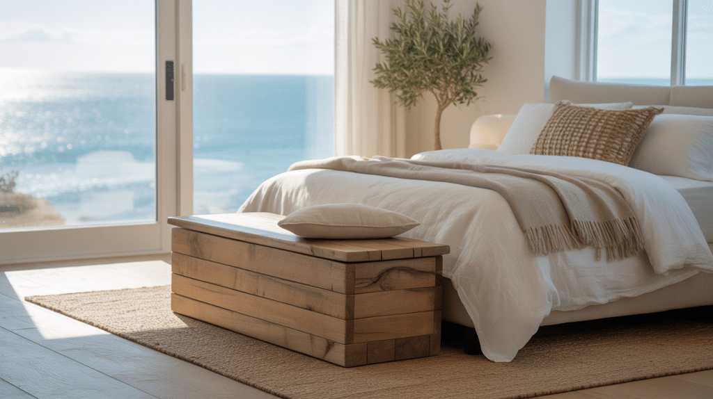Storage Bench at the Foot of the Bed